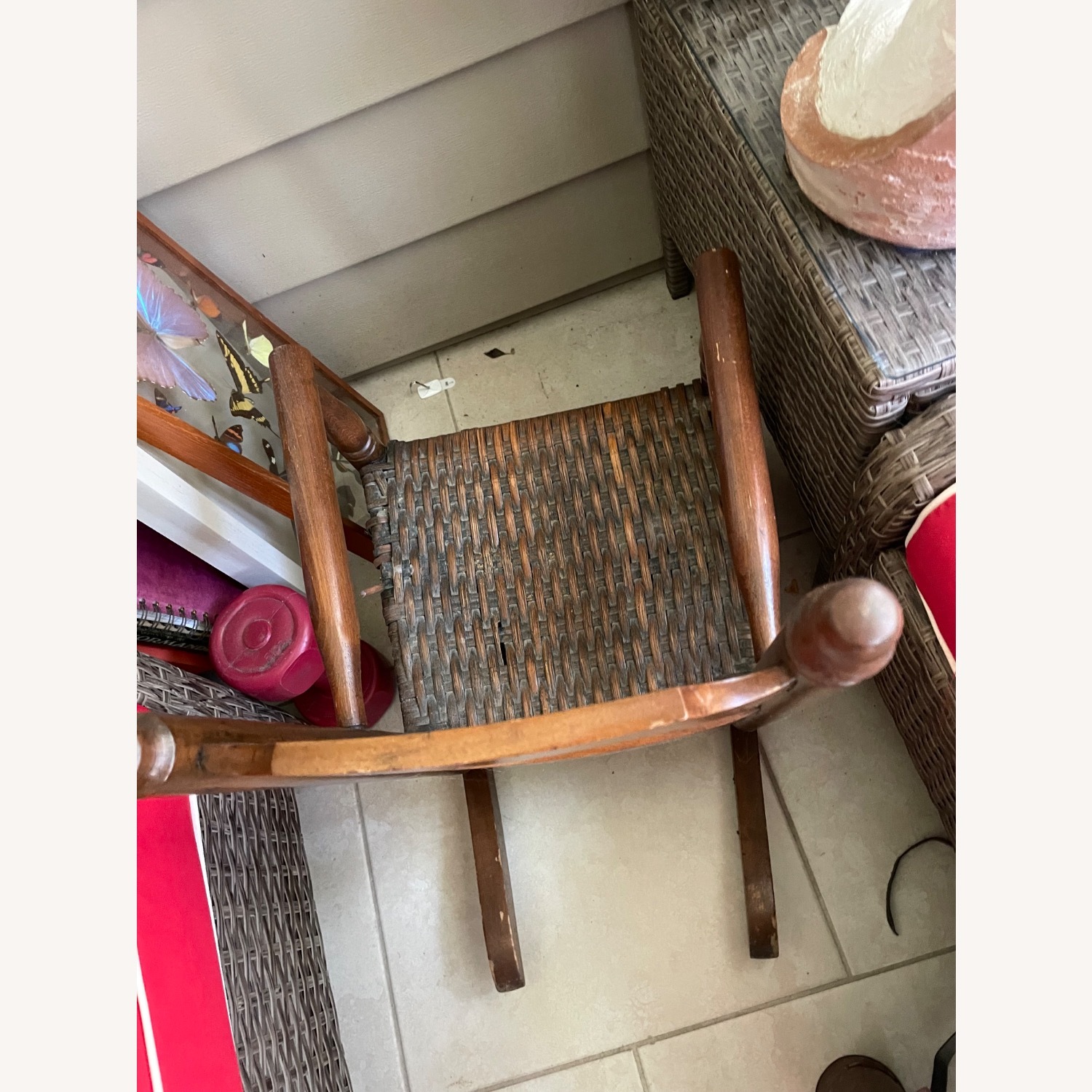 Dark Brown Wood Play Rocking Chair - image-3