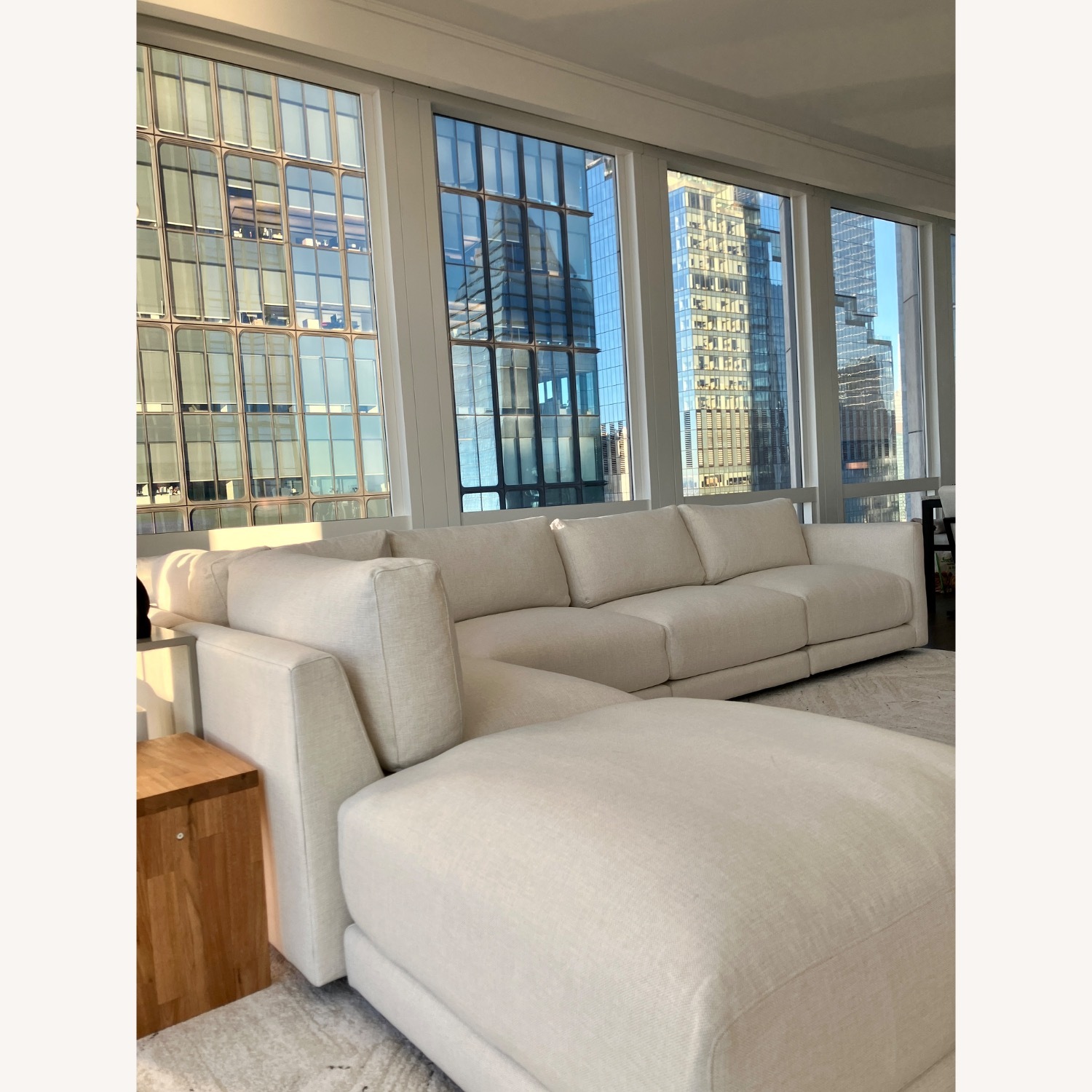 Rooms To Go Clemens Modular White Fabric 3+ Piece Sectional - image-2