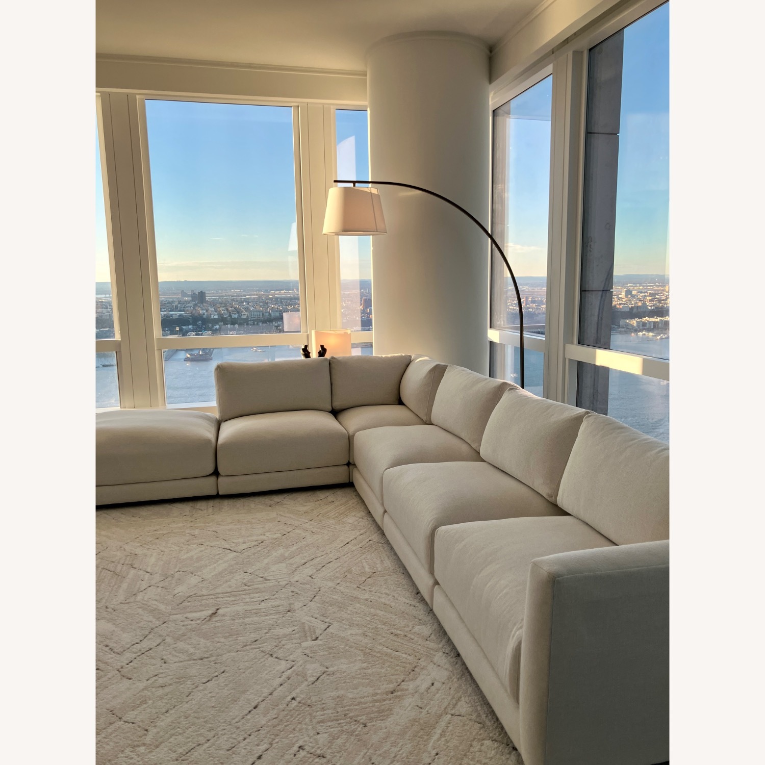 Rooms To Go Clemens Modular White Fabric 3+ Piece Sectional - image-16