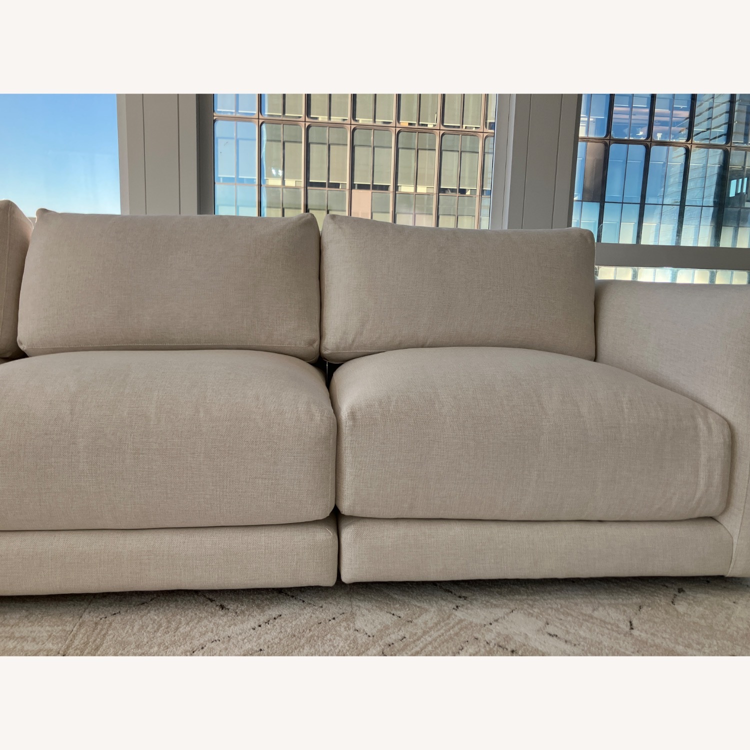 Rooms To Go Clemens Modular White Fabric 3+ Piece Sectional - image-11