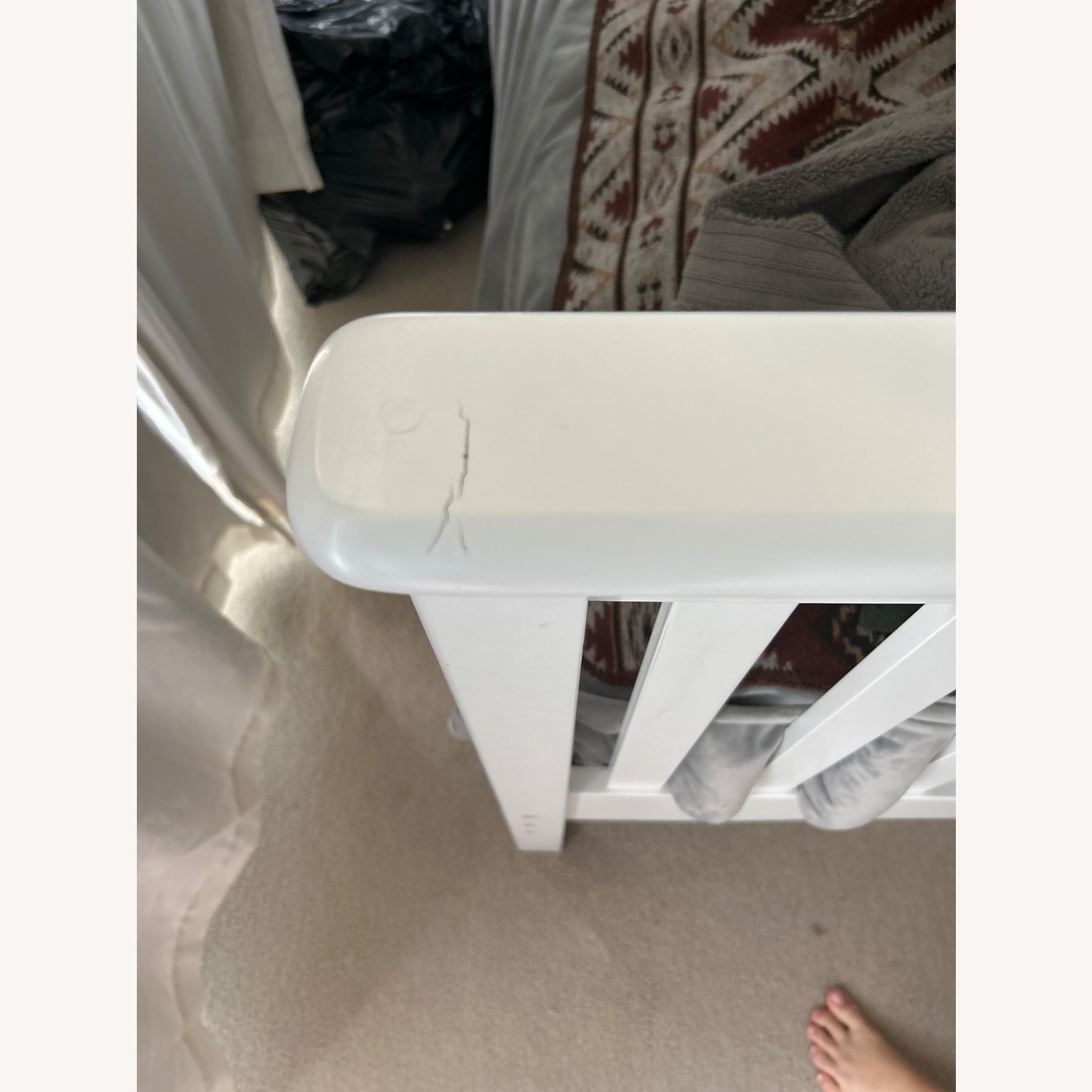 Bolton White Wood Twin Over Full Bunk Bed - image-4