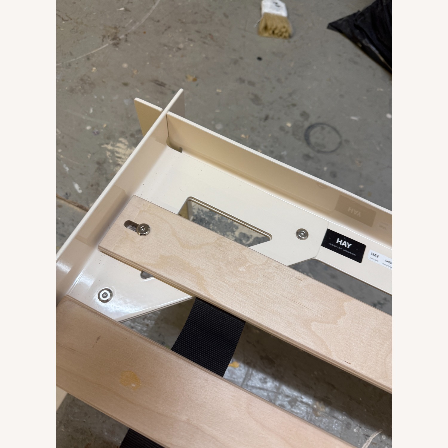 Hay Connect Bed White Metal Twin Bed - image-3