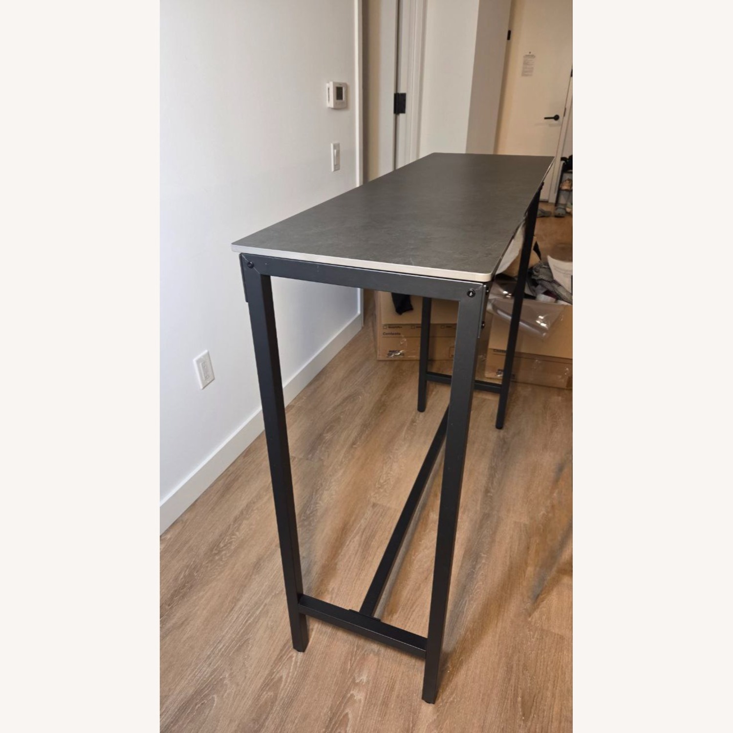 Freidrick 41.4" Sintered Stone Bistro Height Dining Table - image-2