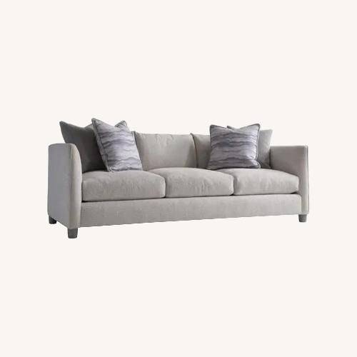Used Bernhardt Plush Lille Fabric Three-Seat Sofa White for sale on AptDeco