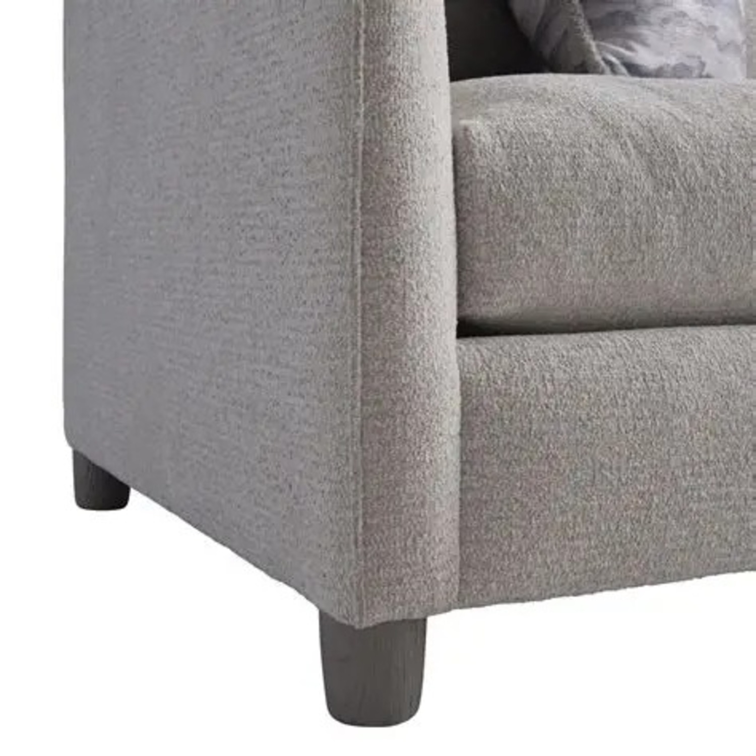 Bernhardt Plush Lille Fabric Three-Seat Sofa White - image-1