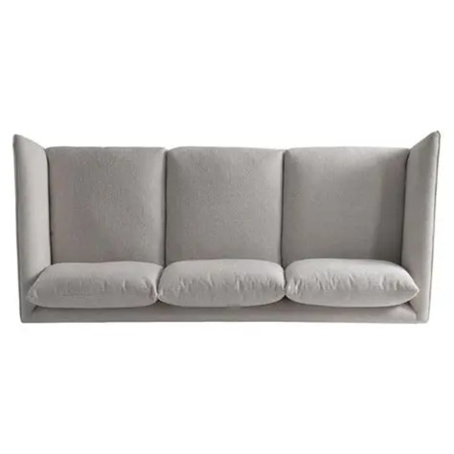 Bernhardt Plush Lille Fabric Three-Seat Sofa White - image-3