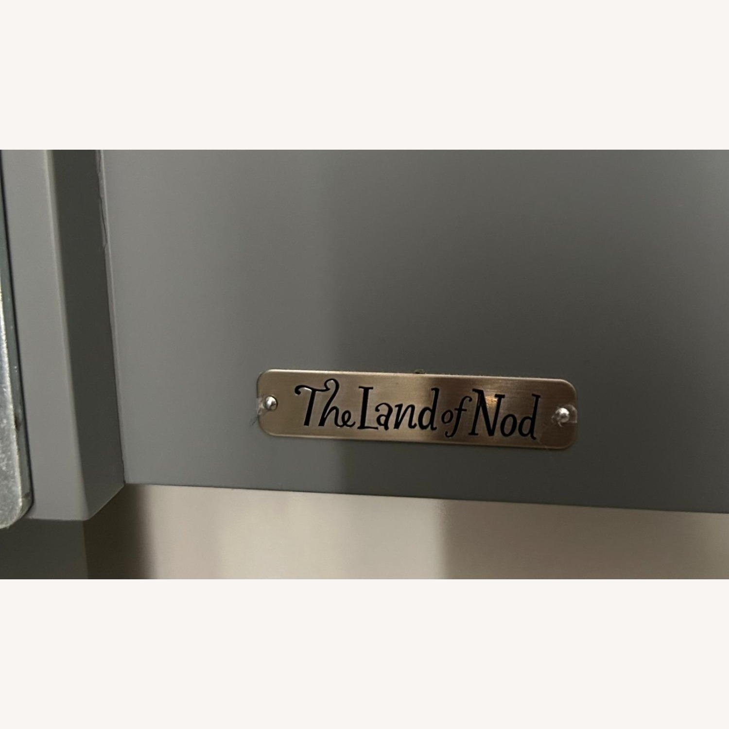 The Land of Nod Uptown Twin Bed Light Gray Wood Twin Bed - image-5