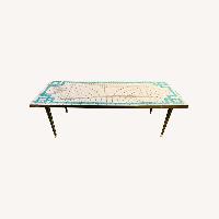 Mid Century Coffee Table Mosaic Tile Vintage Mod