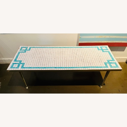 Used Mid Century Coffee Table Mosaic Tile Vintage Mod for sale on AptDeco