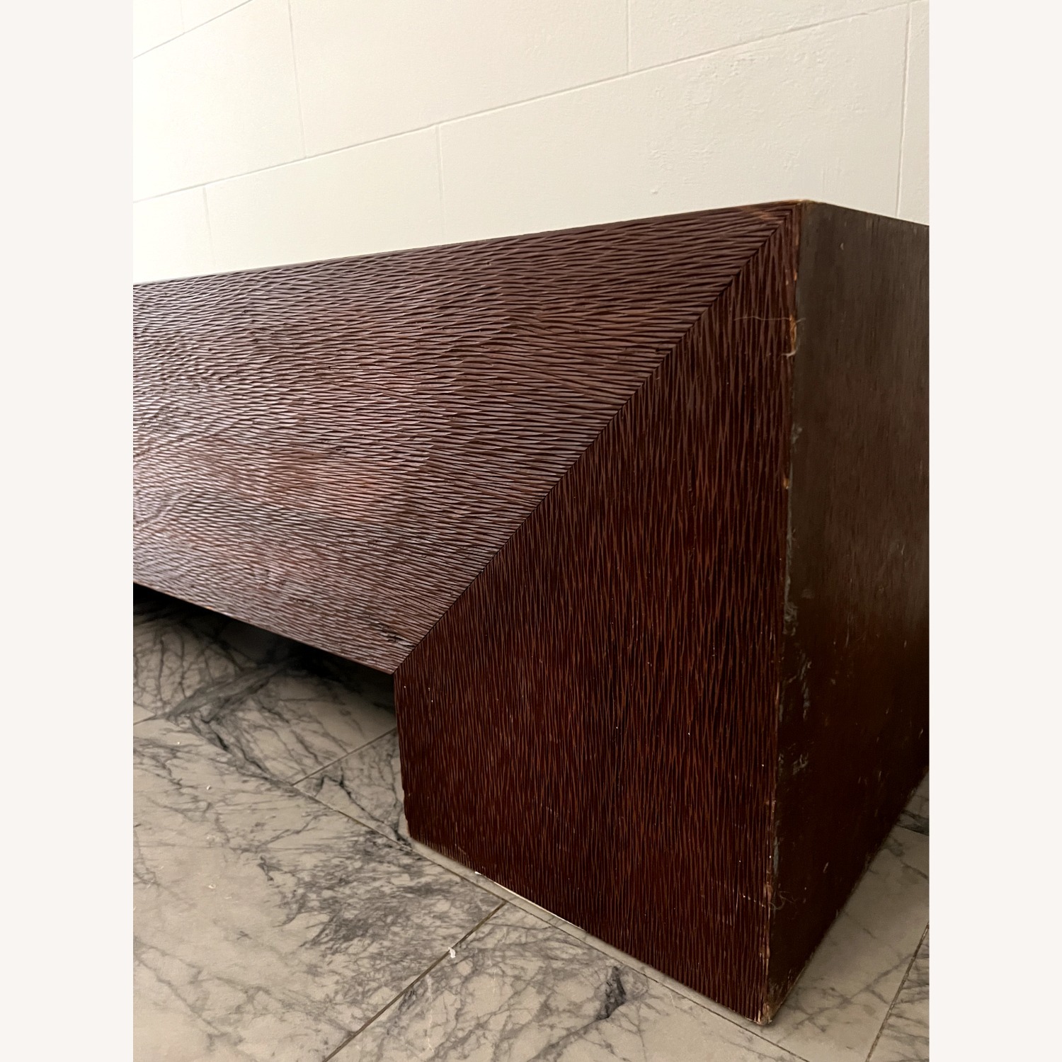 80s Milo Baughman–Style Monolithic Coffee Table - image-6