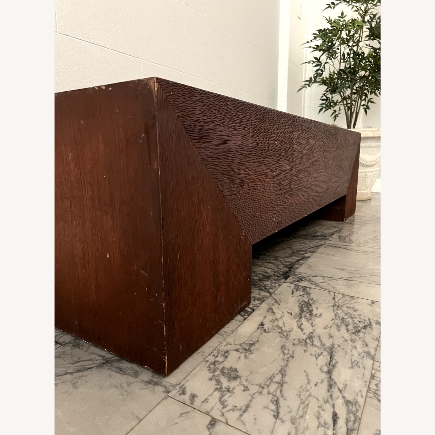 80s Milo Baughman–Style Monolithic Coffee Table - image-5