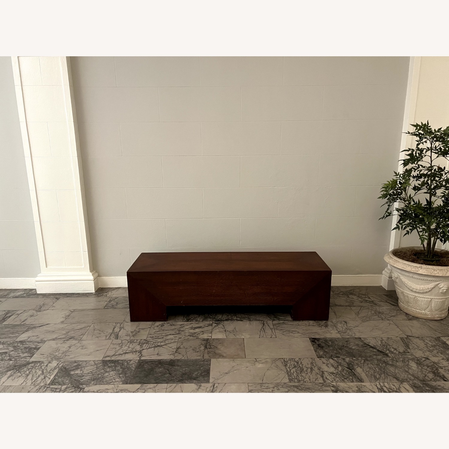 80s Milo Baughman–Style Monolithic Coffee Table - image-2