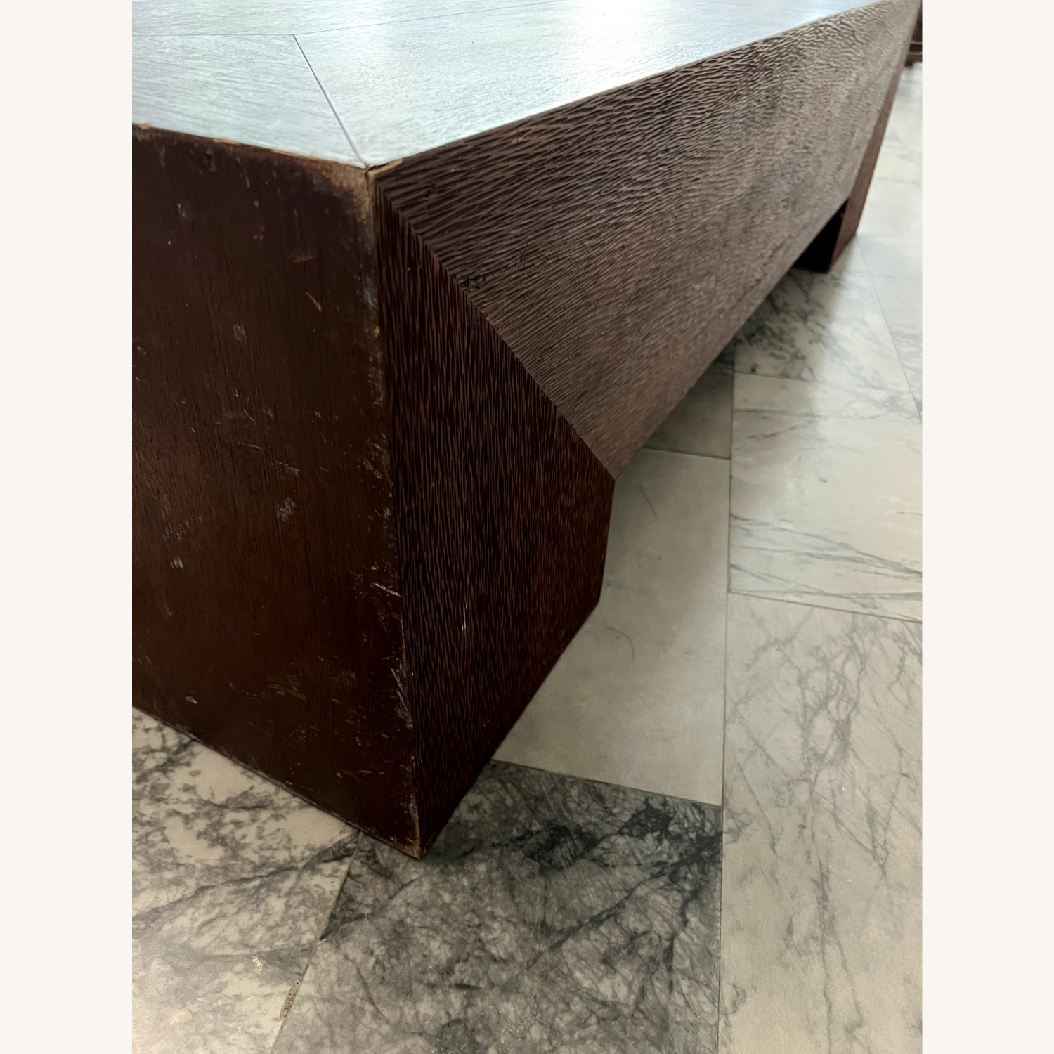 80s Milo Baughman–Style Monolithic Coffee Table - image-8