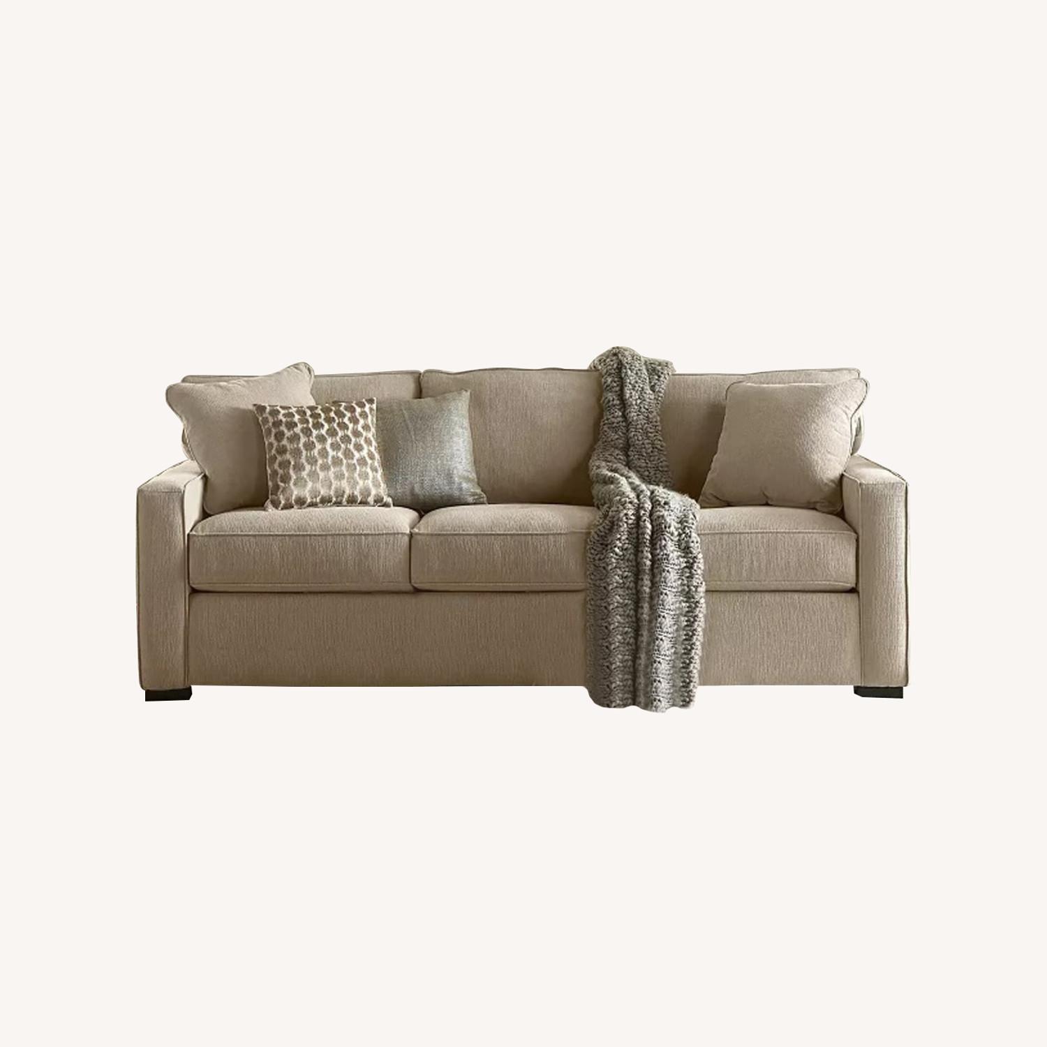 Macy's Radley 86" Light Brown Fabric 3+ Seater Sofa - image-0