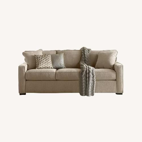 Used Macy's Radley 86" Light Brown Fabric 3+ Seater Sofa for sale on AptDeco