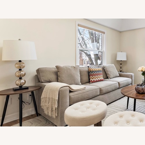 Used Macy's Radley 86" Light Brown Fabric 3+ Seater Sofa for sale on AptDeco