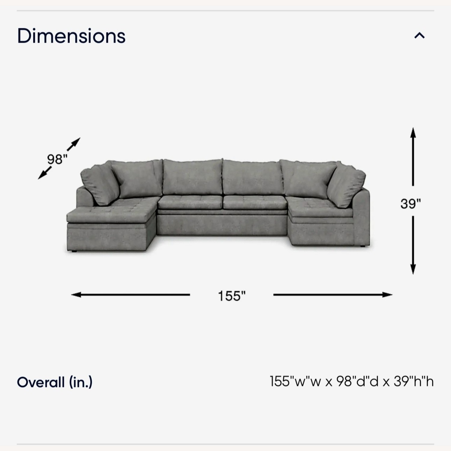 Sheridan Square Gray 3 Pc Sleeper Sectional - image-7