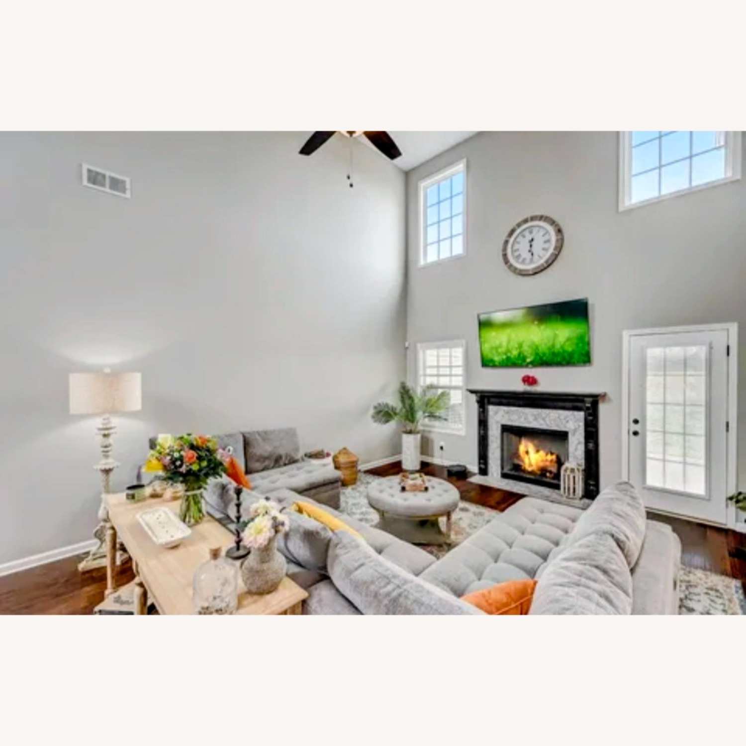 Sheridan Square Gray 3 Pc Sleeper Sectional - image-2