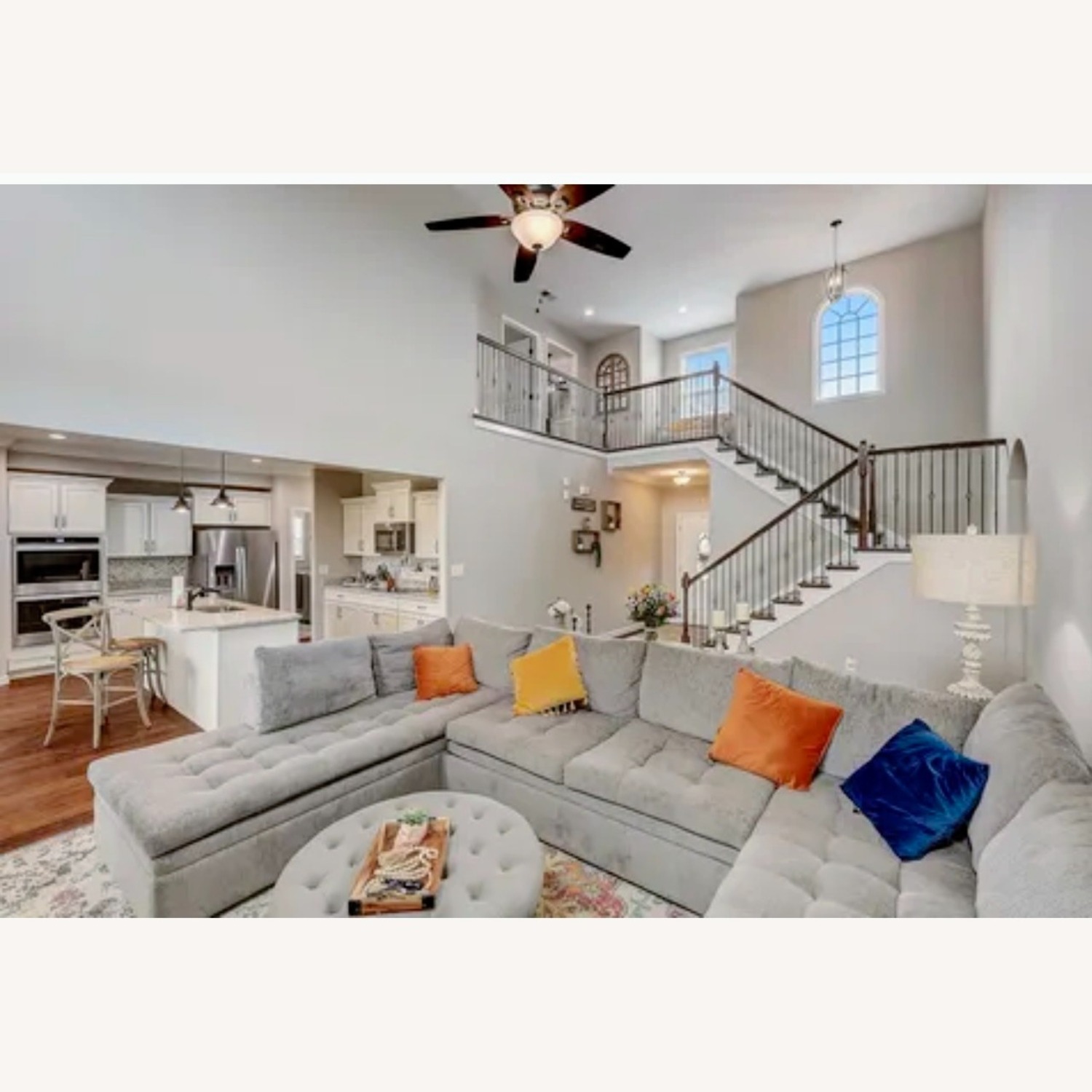 Sheridan Square Gray 3 Pc Sleeper Sectional - image-1