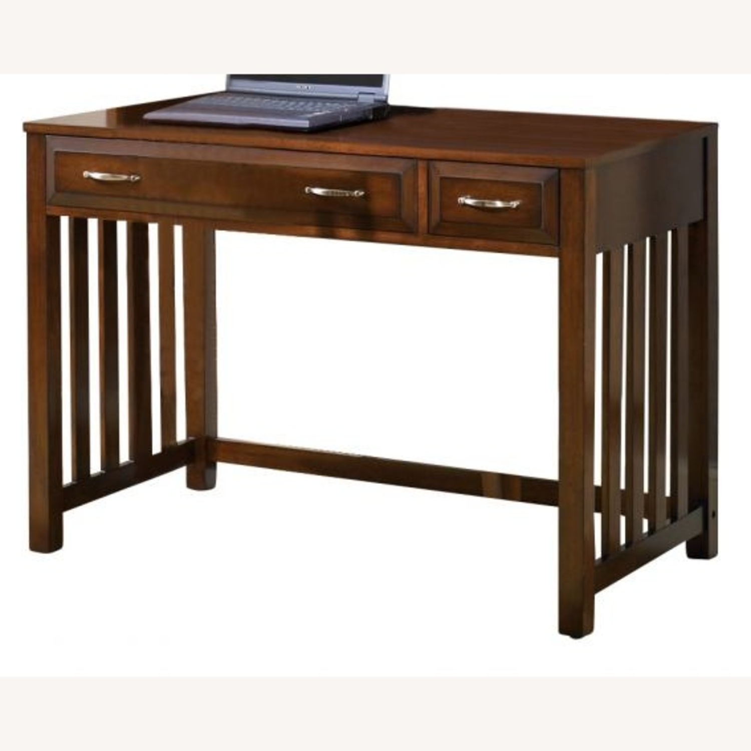 Liberty Furniture Dark Brown Wood Desk - image-7