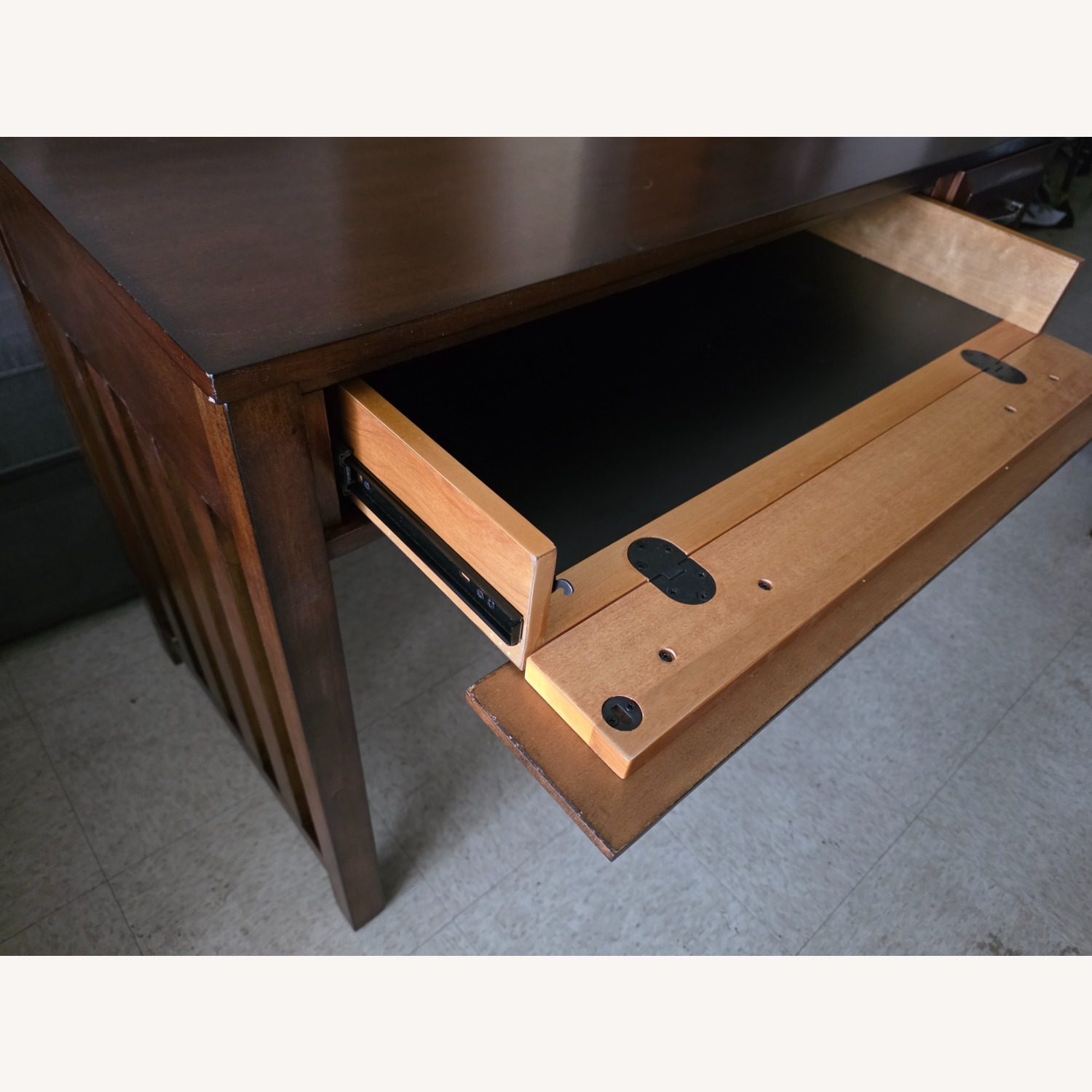 Liberty Furniture Dark Brown Wood Desk - image-4