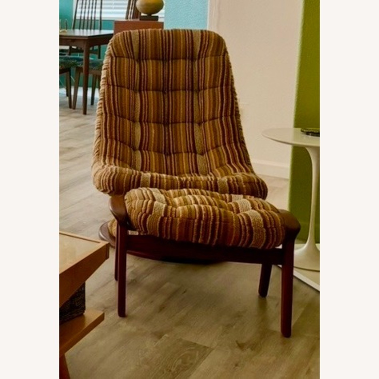 Mid-Century Modern Lounge Chair & Ottoman - image-1