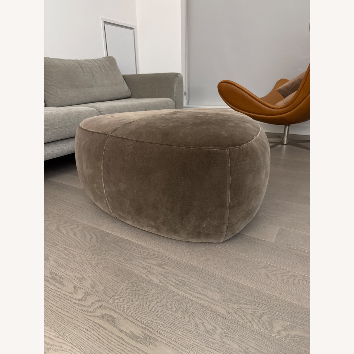 BoConcept Bermuda Footstool Dusty Brown Cotton - image-3