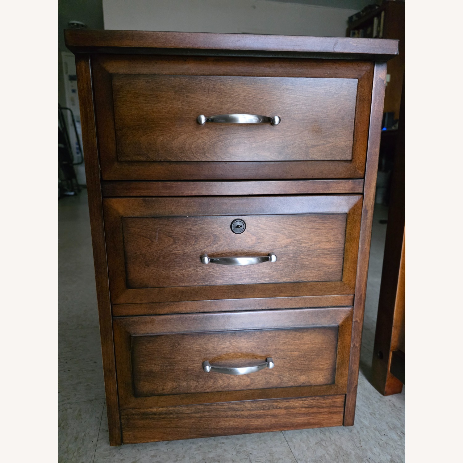 Liberty Furniture Dark Brown Desk - image-1