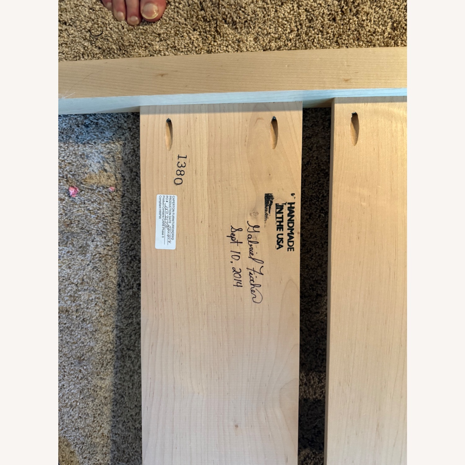 Gat Creek Natural Wood Twin Bed - image-4