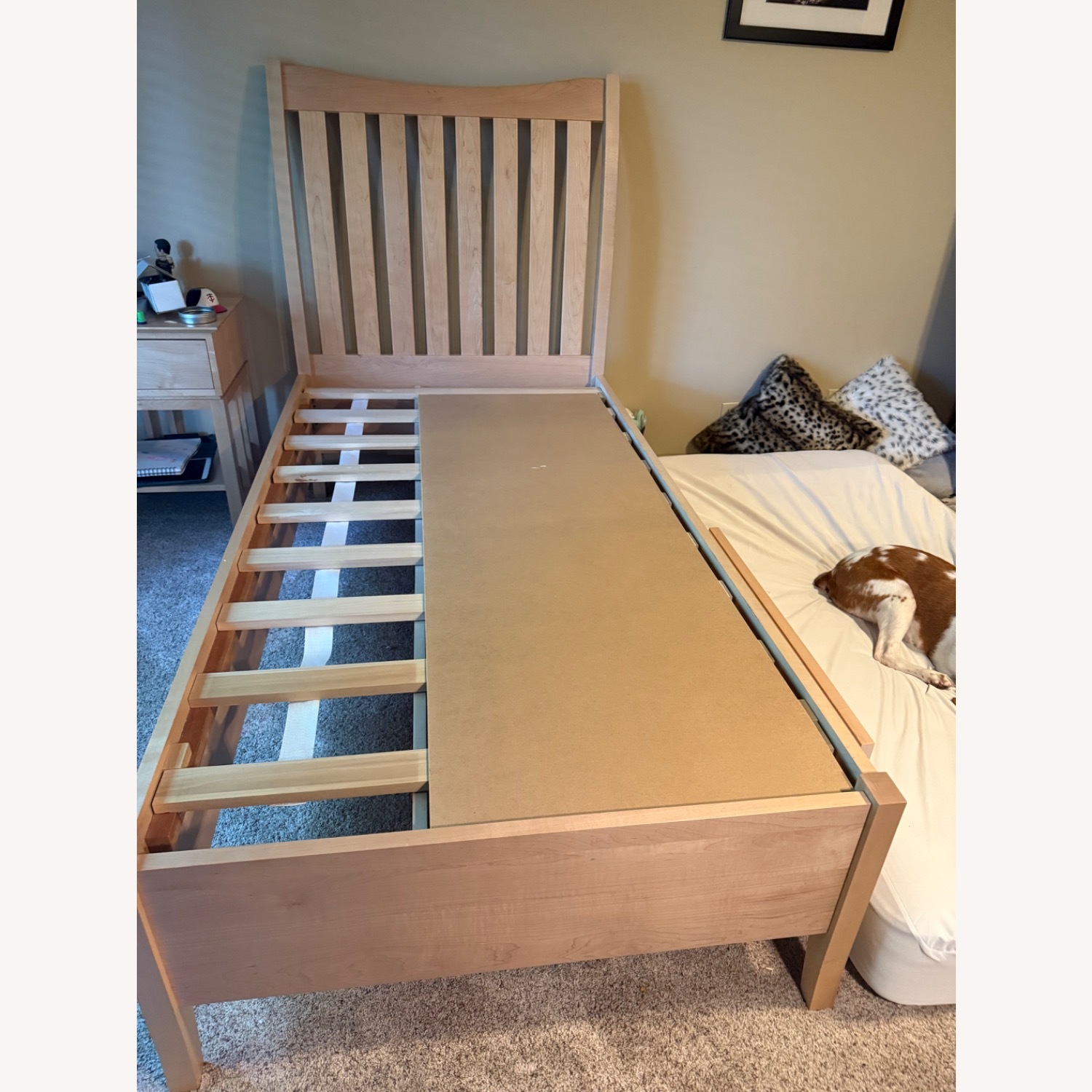 Gat Creek Natural Wood Twin Bed - image-1
