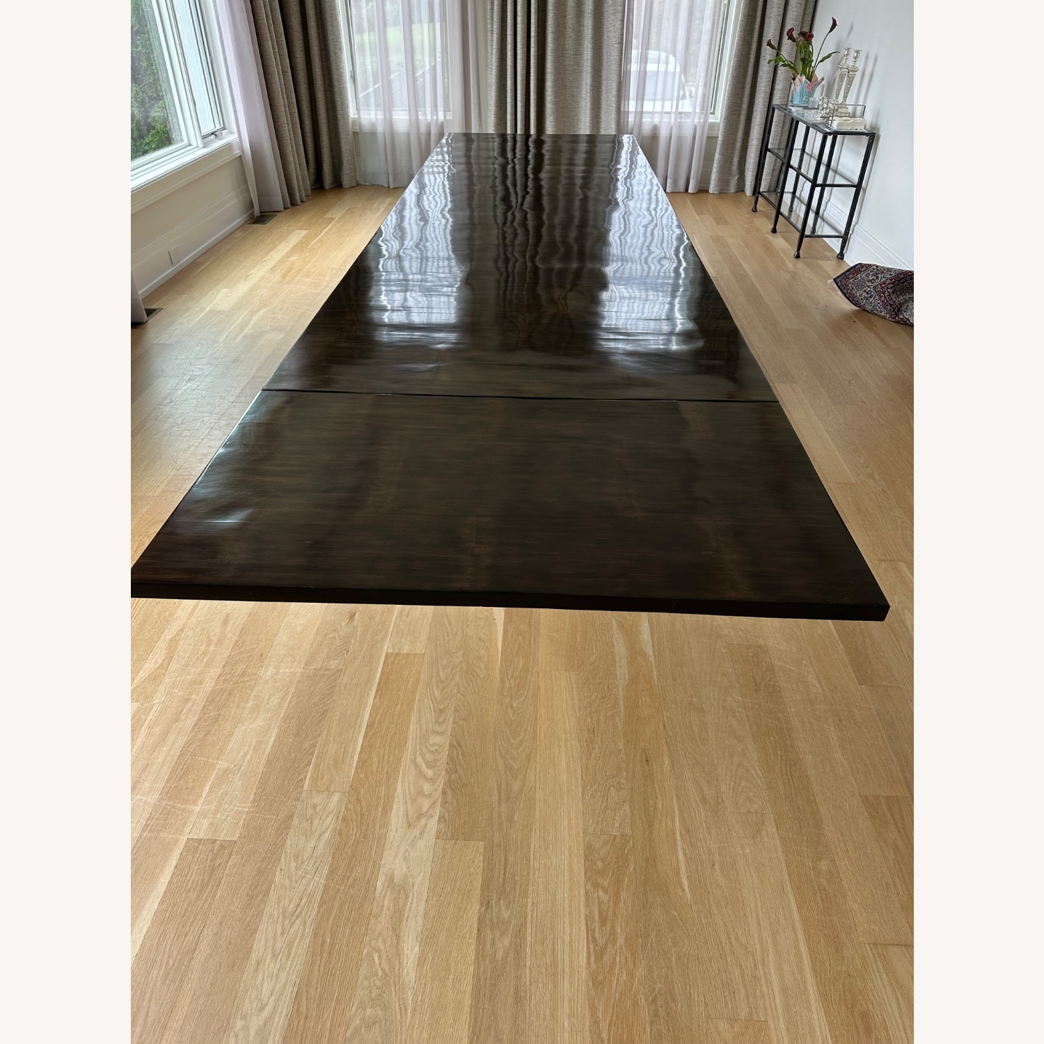 Restoration Hardware Reclaimed Oak Reeded Dining Table - image-2