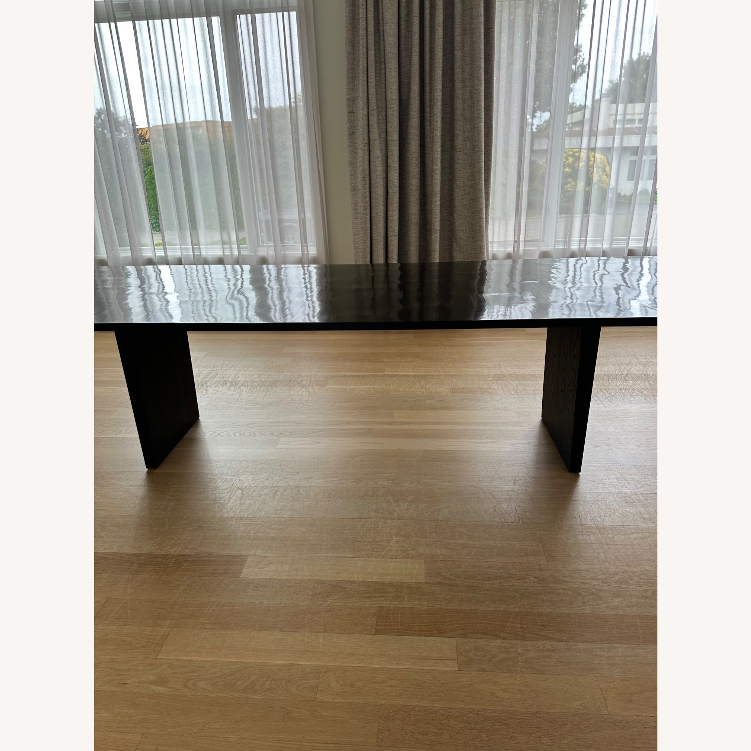 Restoration Hardware Reclaimed Oak Reeded Dining Table - image-3