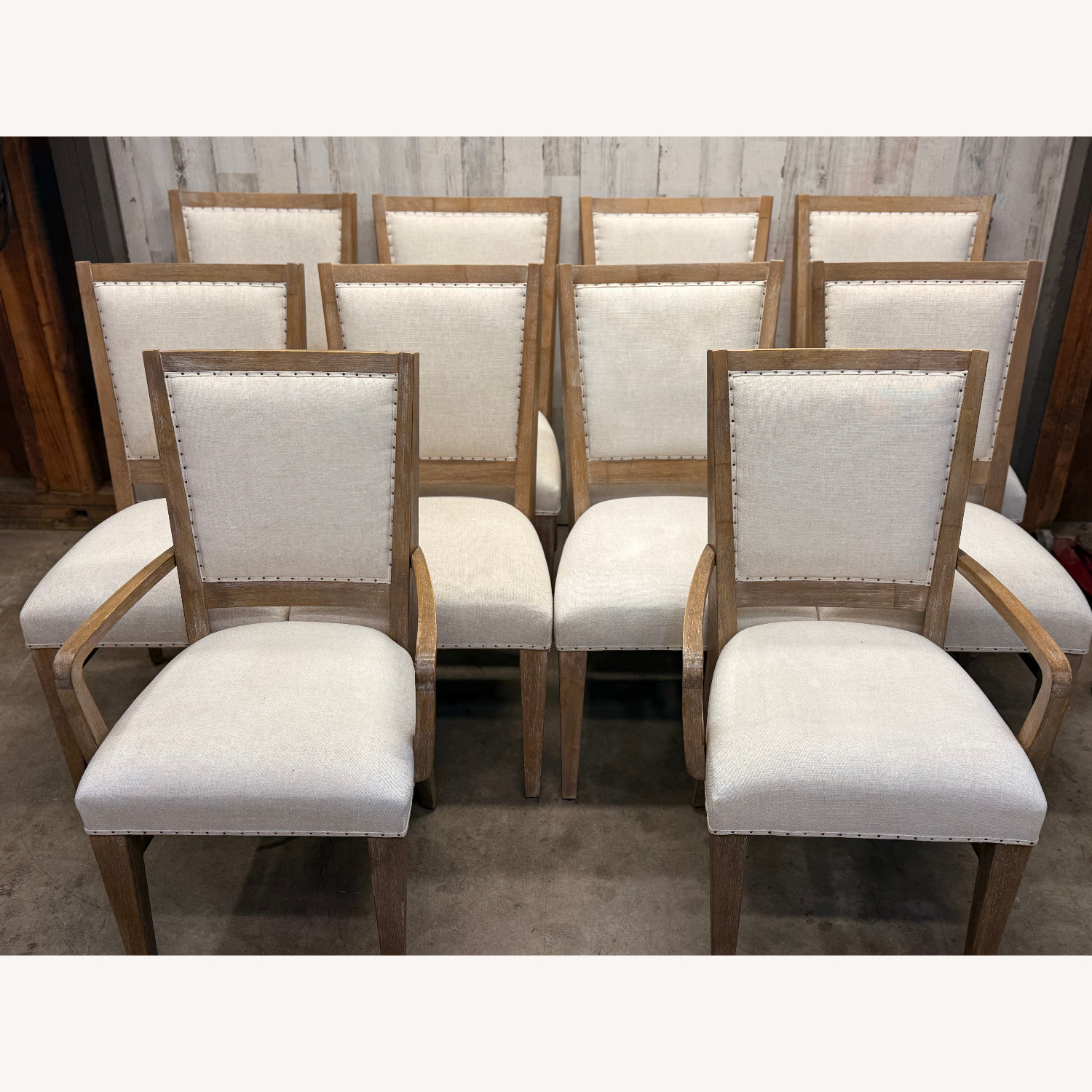 Bassett Maple Dining Table with 10 Chairs - image-4