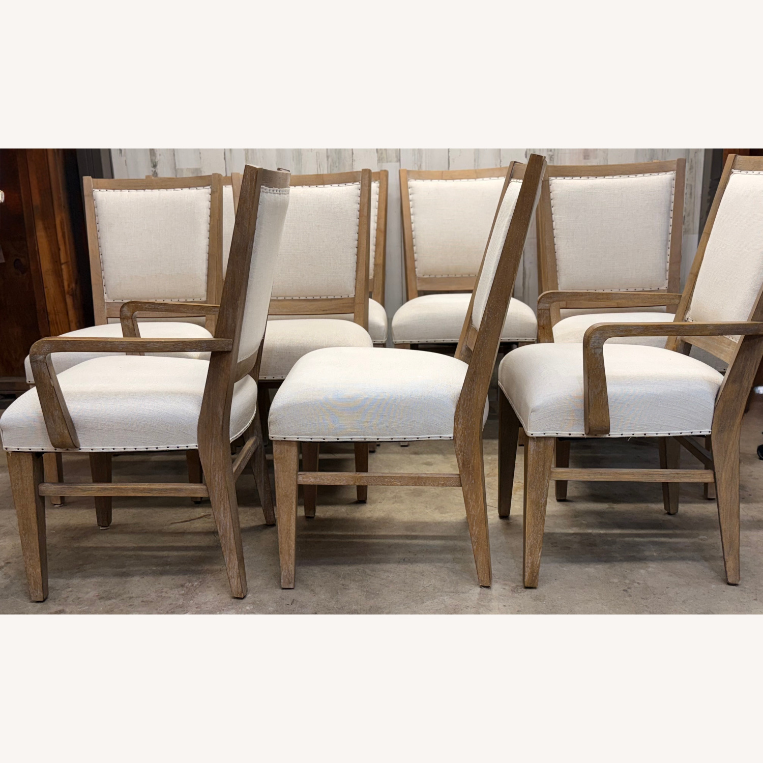 Bassett Maple Dining Table with 10 Chairs - image-5