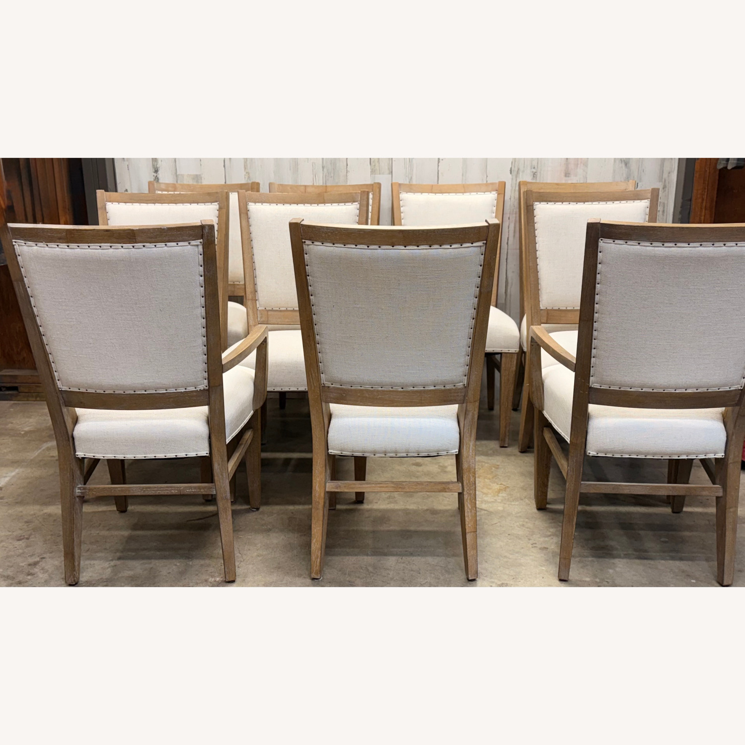 Bassett Maple Dining Table with 10 Chairs - image-6