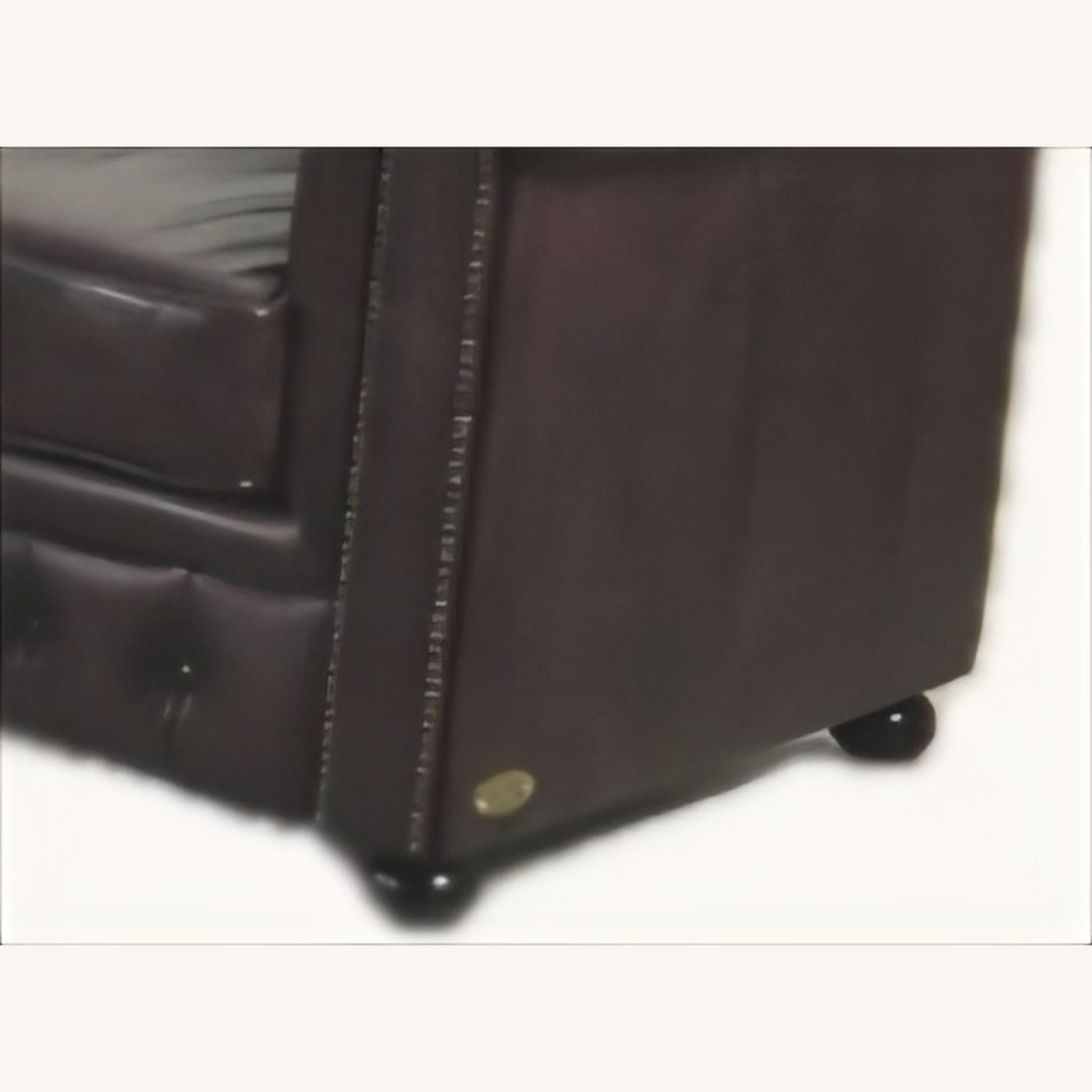 Classic Chesterfield Leather Sectional Sofa - image-1