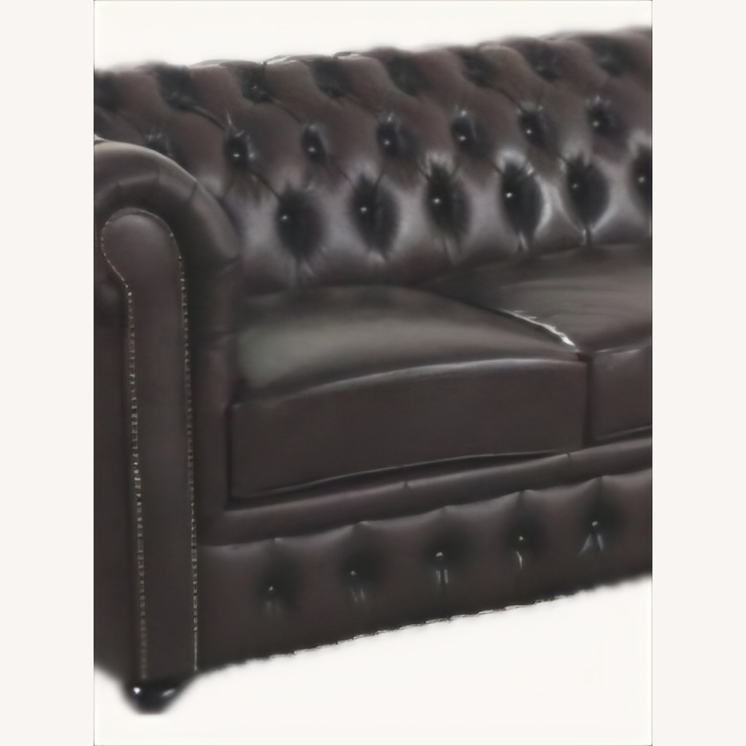 Classic Chesterfield Leather Sectional Sofa - image-2