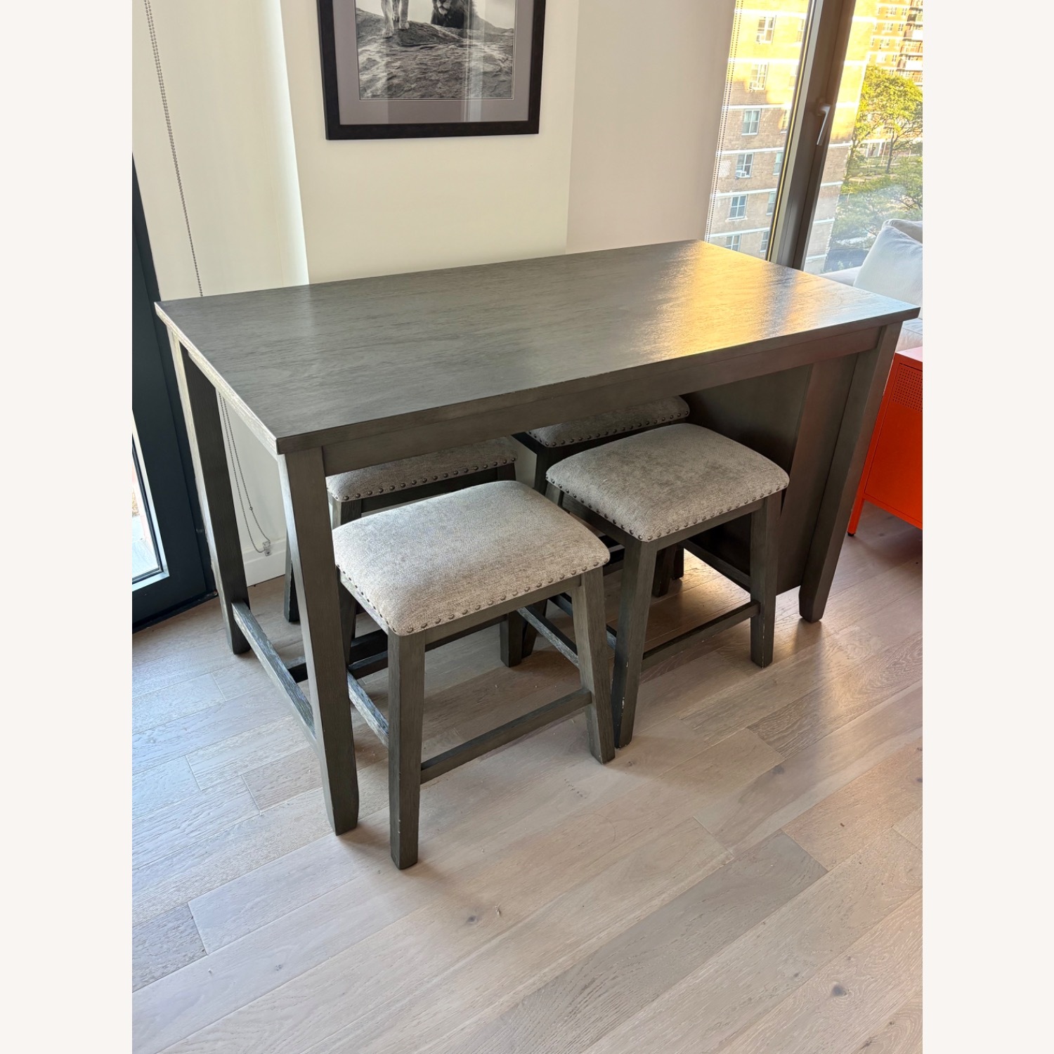 Raymour & Flanigan Napa Counter Height Table Set - image-1