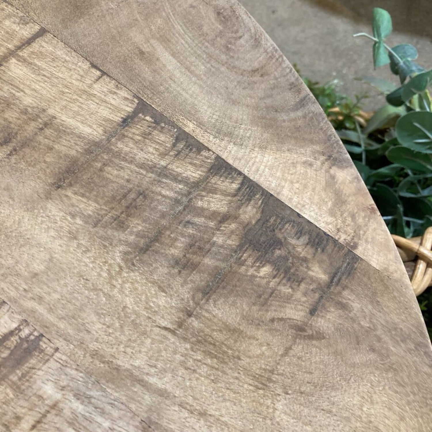 Villa2 Industrial Round Wood & Metal Coffee Table - image-6