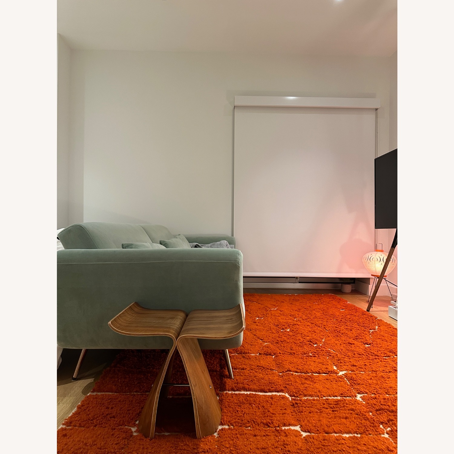 Moroccan Beni Orange Rug - image-3