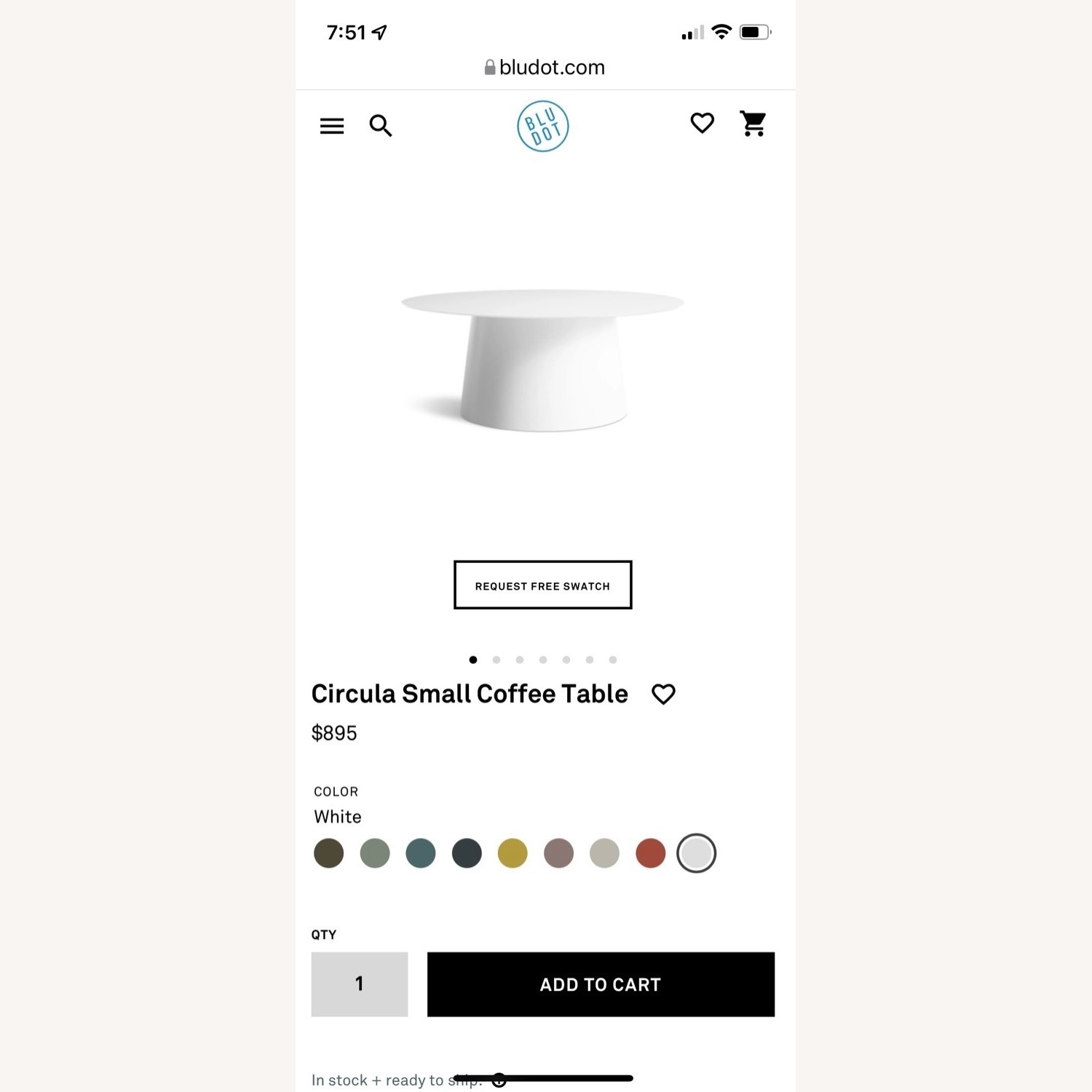 Blu Dot Circula Small Coffee Table  - image-2