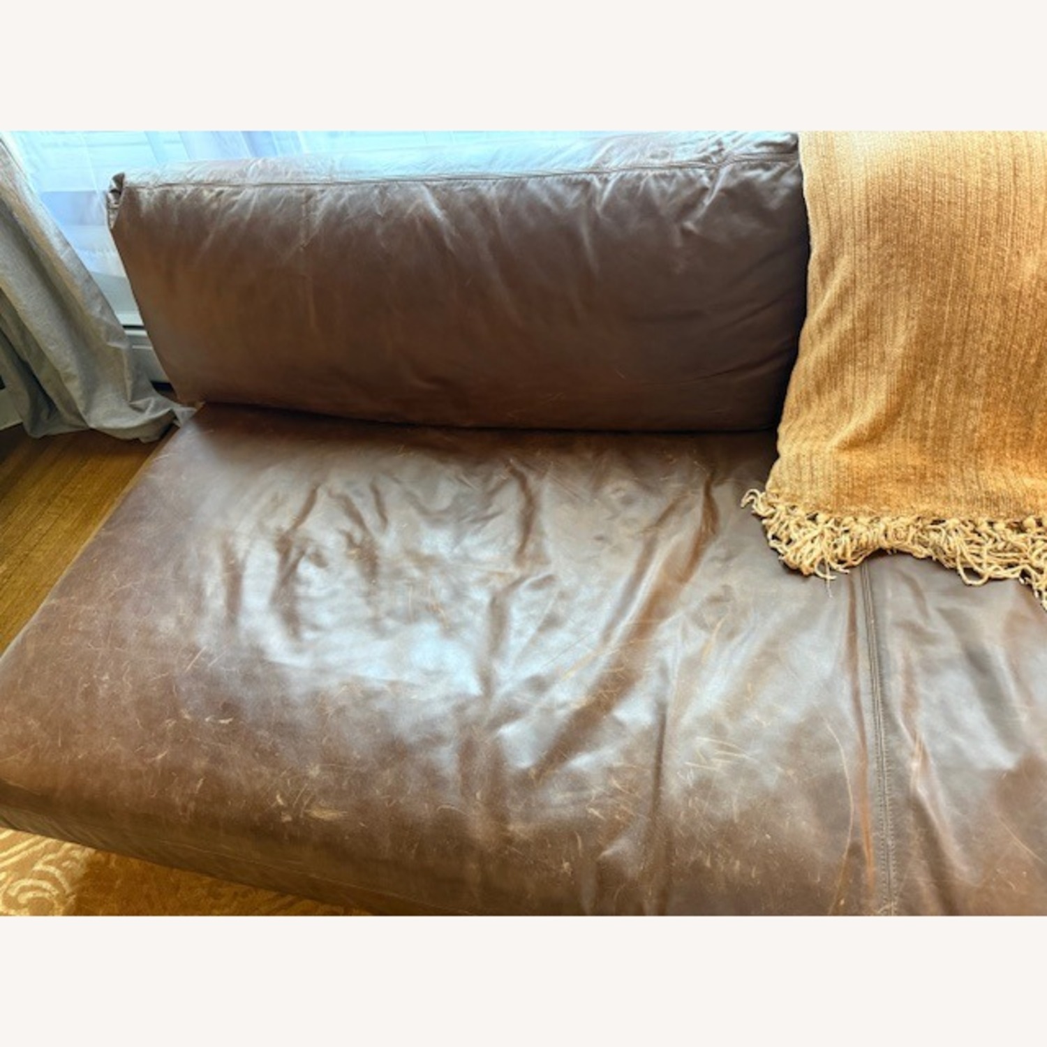 Restoration Hardware Maxwell Leather Sectional Sofa - image-4