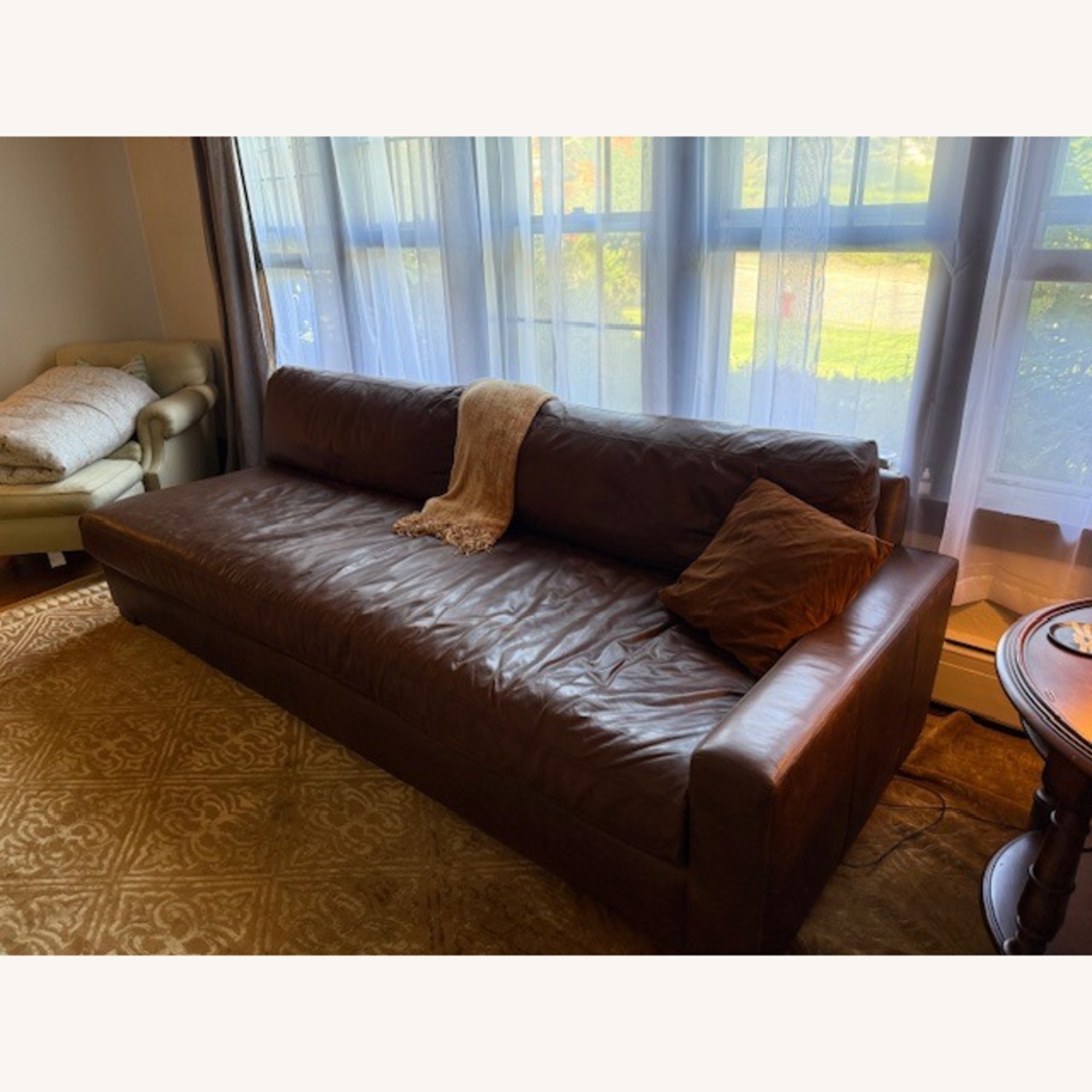 Restoration Hardware Maxwell Leather Sectional Sofa - image-2