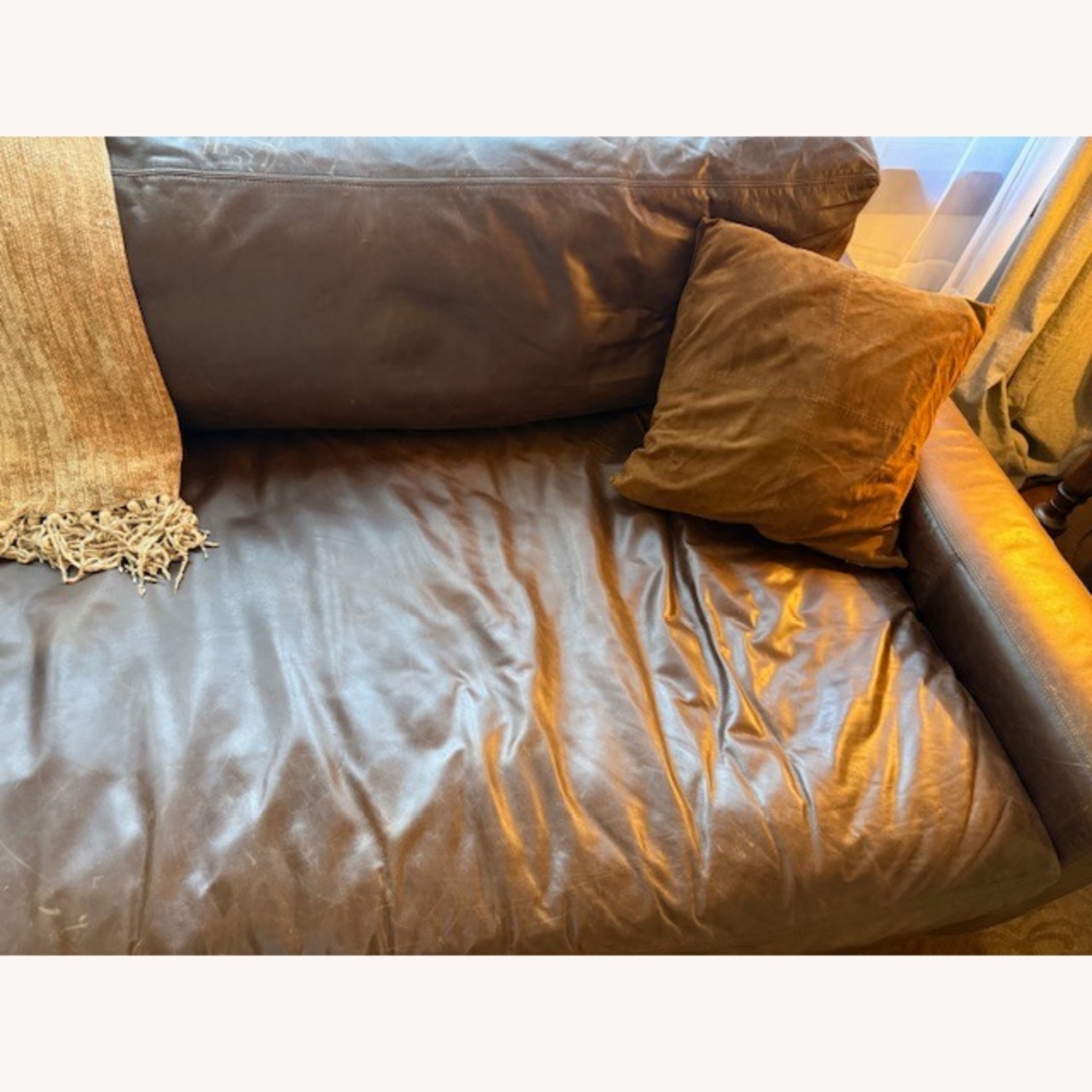 Restoration Hardware Maxwell Leather Sectional Sofa - image-3