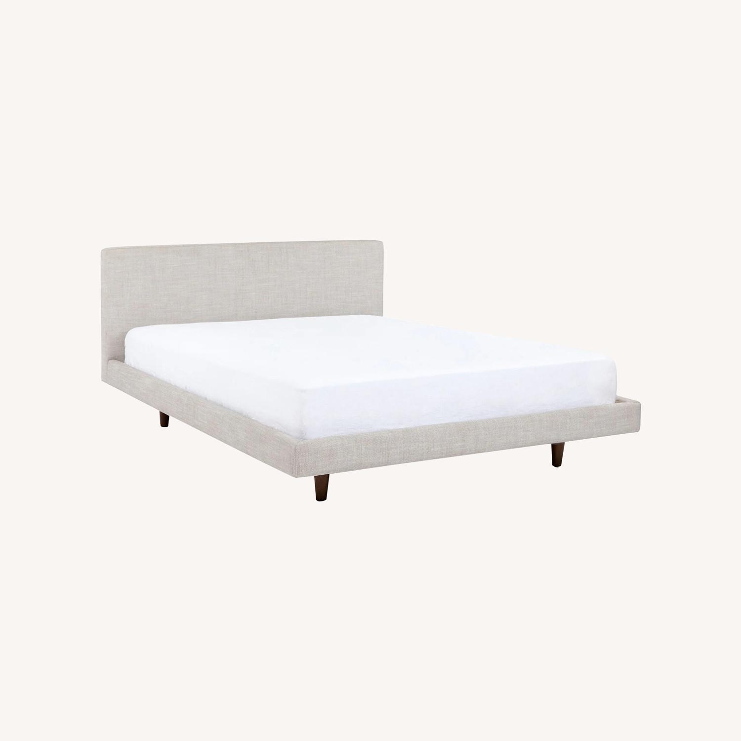 Article Tessu King Low Profile Upholstered Bed - Clay Taupe - image-0