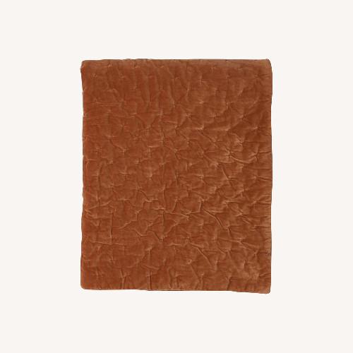 Used TOAST Hand Quilted Velvet Throw for sale on AptDeco