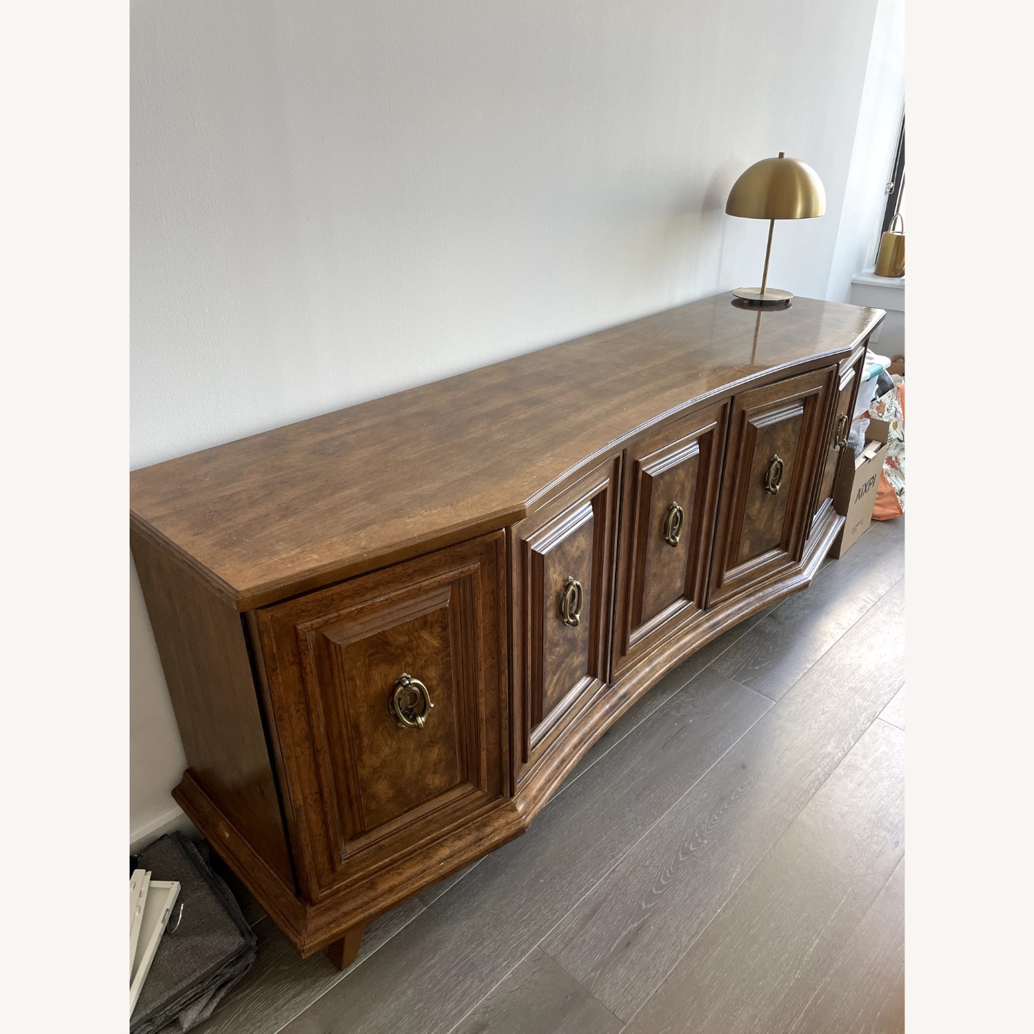 Dark Brown Wood Sideboard - image-1