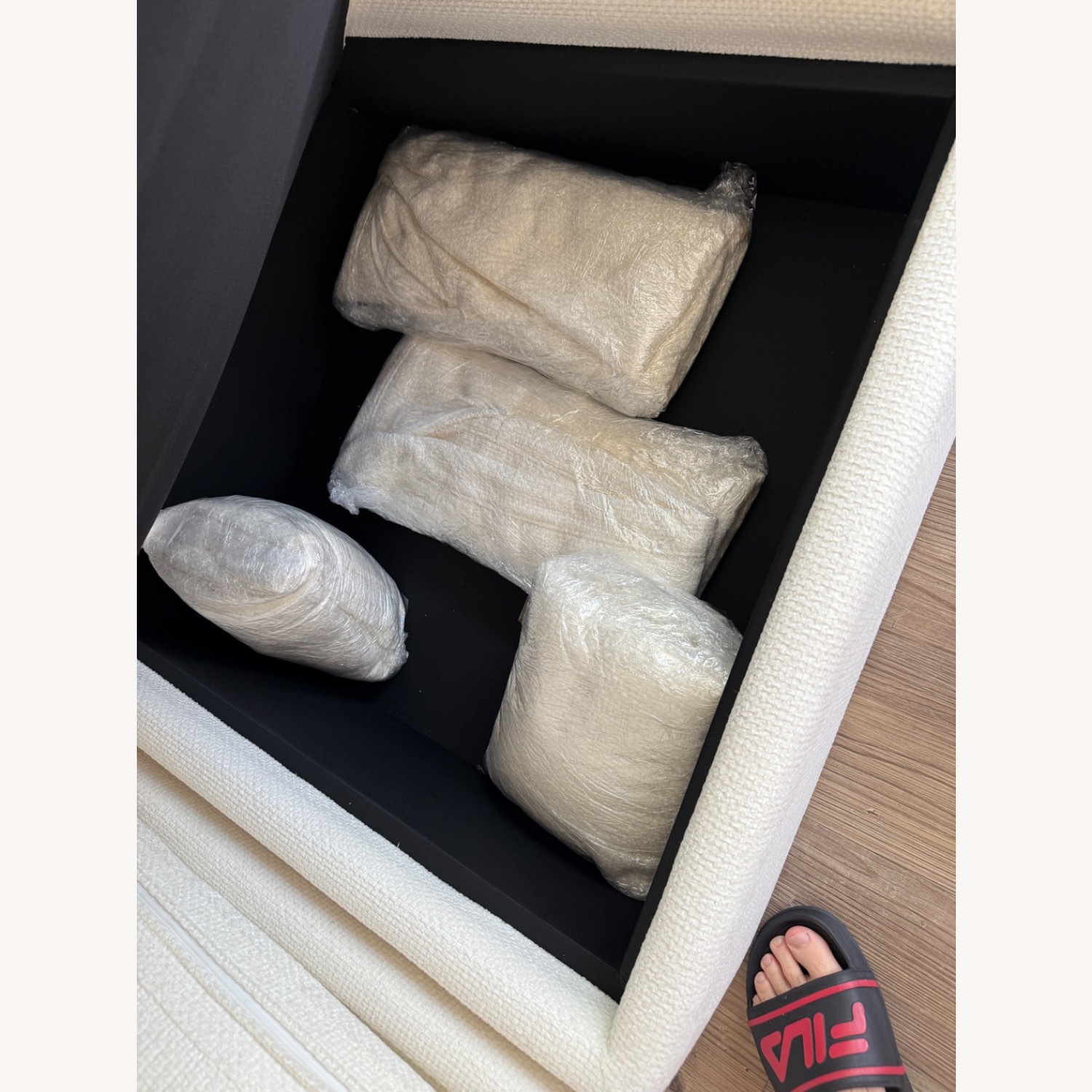 Cozey Ciello Collection Opal White Sectional - image-7