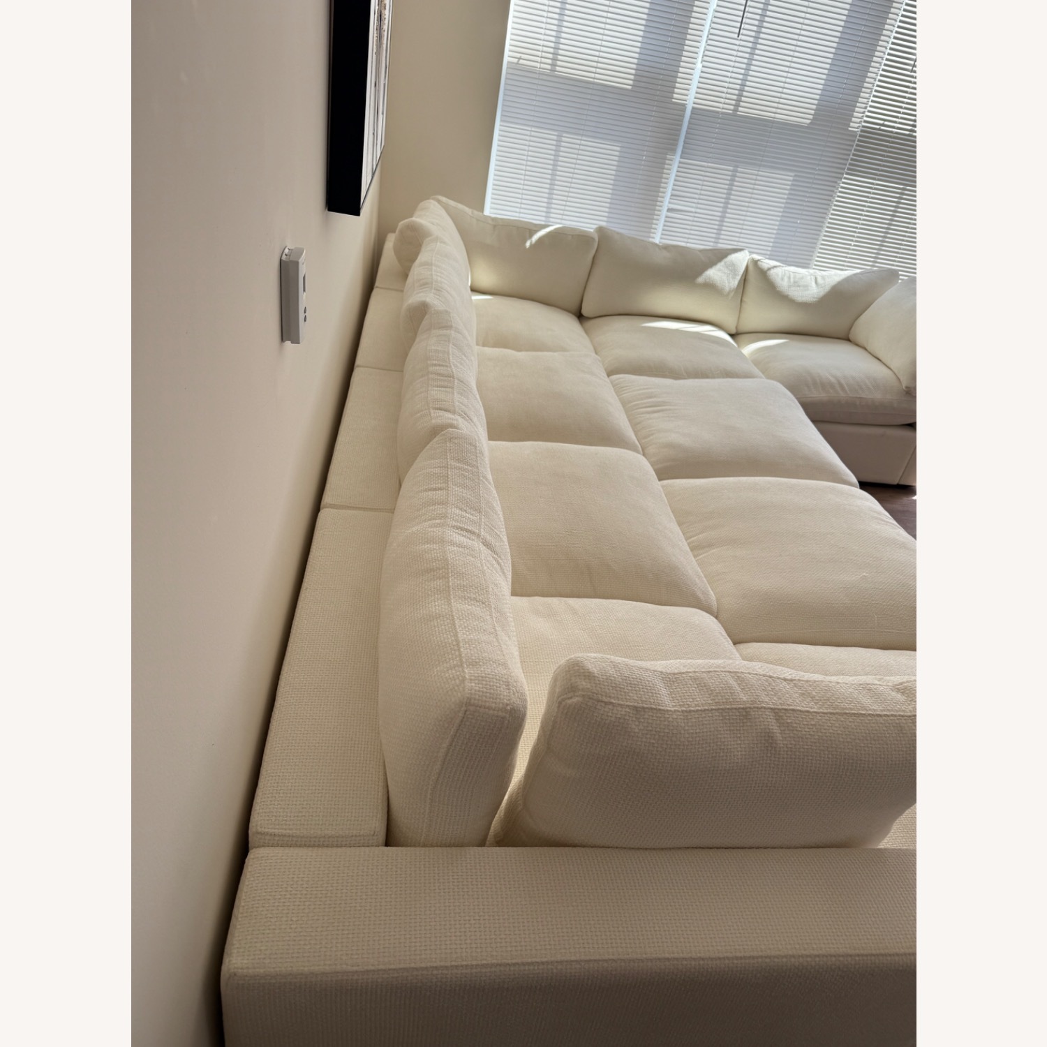 Cozey Ciello Collection Opal White Sectional - image-6