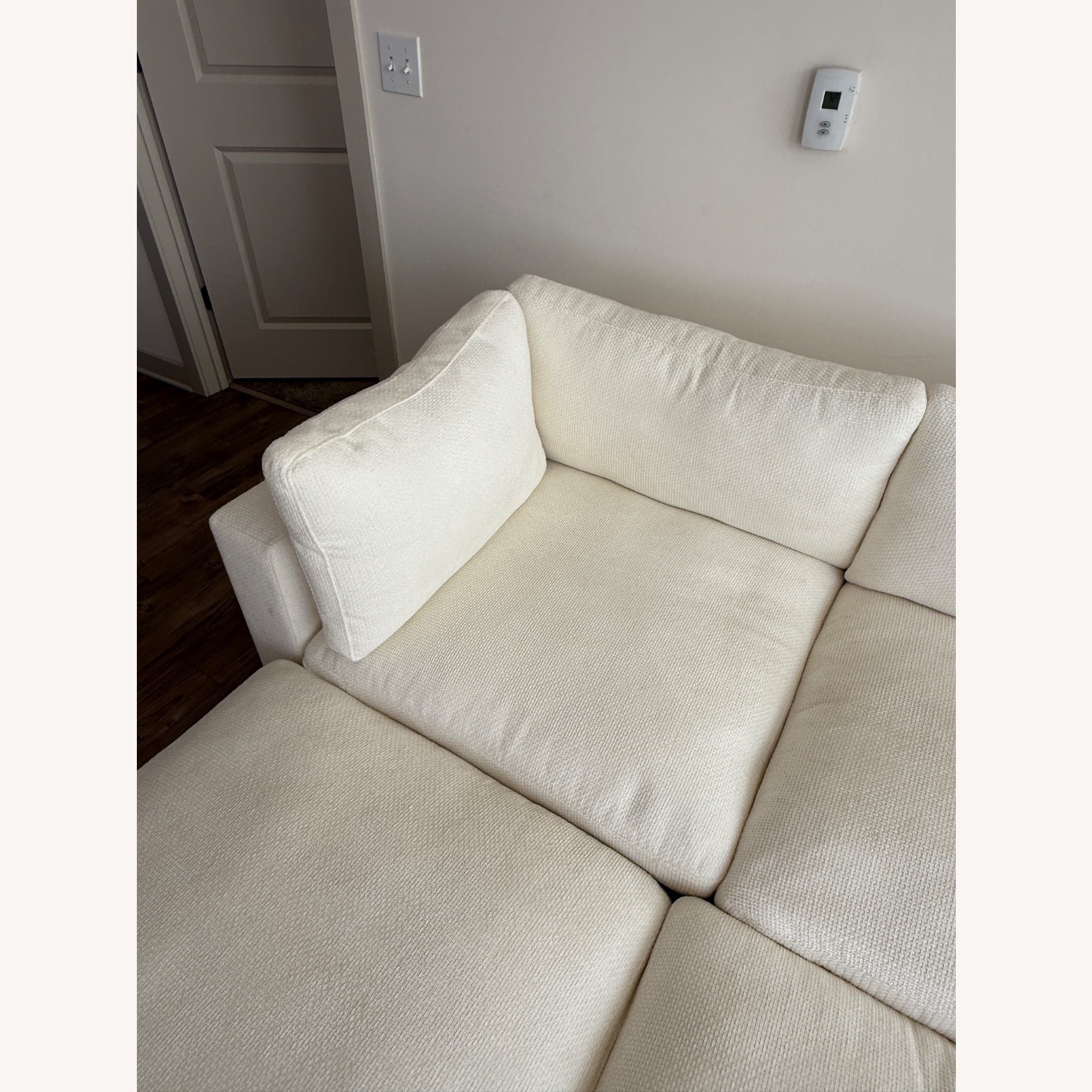 Cozey Ciello Collection Opal White Sectional - image-2